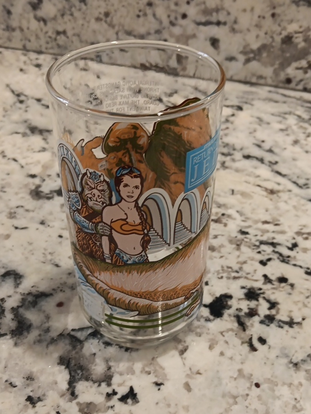 Vintage Burger King Return of the Jedi Illustrated Glass 1983